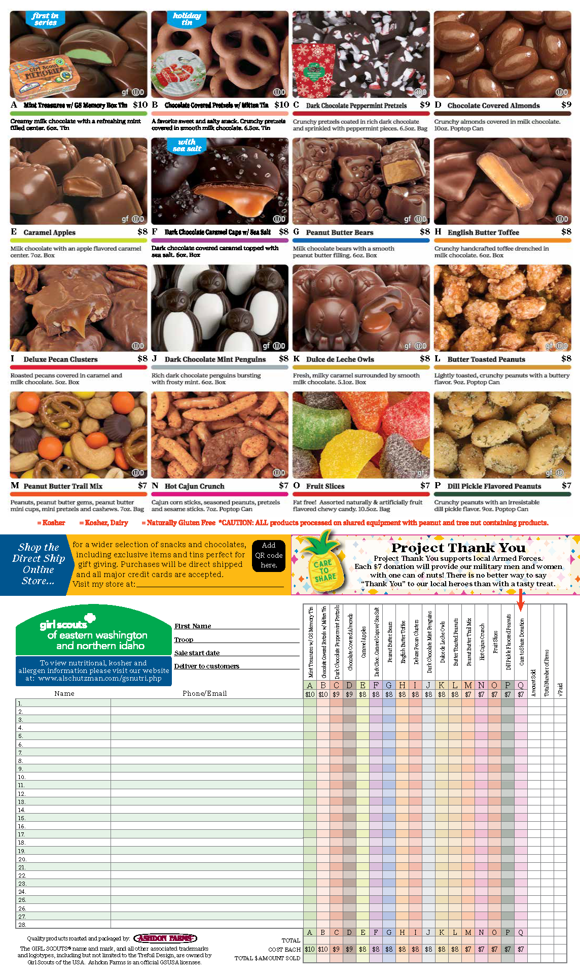 Fall Product Program Girl Scouts of Eastern Washington and Northern Idaho